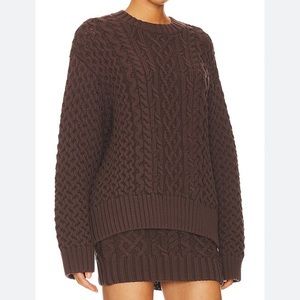 Song of Style Naraa Knit Brown Sweater